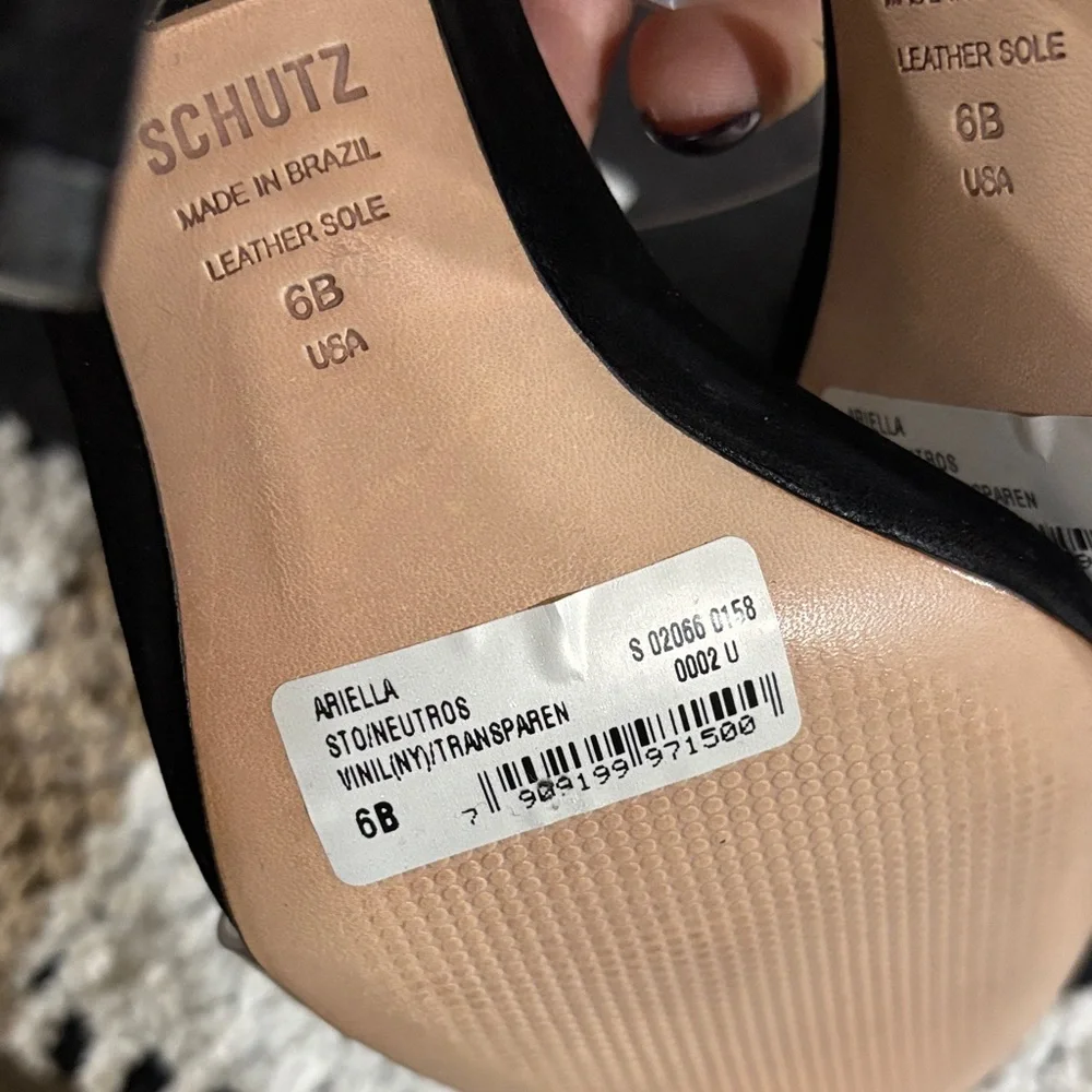 Brand NEW! SCHUTZ Black Ariella Heels SZ 6 - Picture 7 of 10